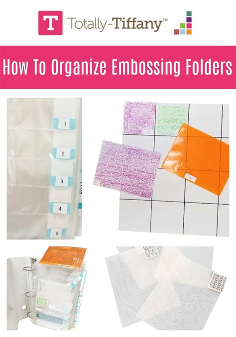 How To Organize Embossing Folders Embossing Folder Folder Design