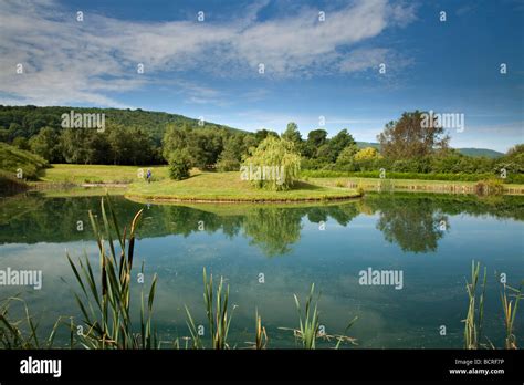 Duncton Mill Fishing Lake West Sussex Stock Photo Alamy