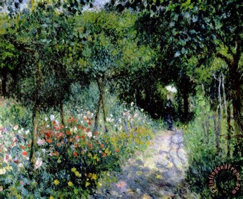 Pierre Auguste Renoir Woman In A Garden Painting Woman In A Garden