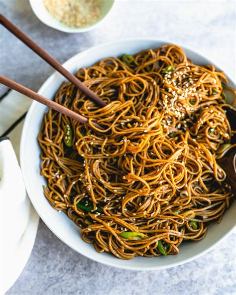 Quick Soba Noodles Fast And Easy A Couple Cooks Recipe Meatless