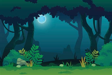 Jungle Night Illustrations Royalty Free Vector Graphics And Clip Art