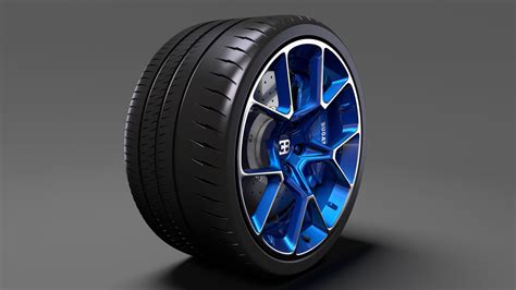 Bugatti Chiron Wheel 5 3d Cgtrader