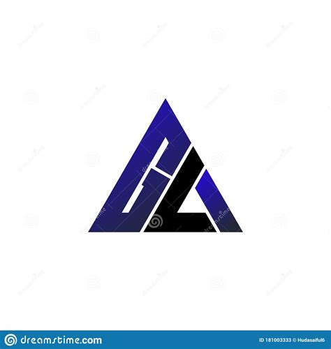 Letter Gl Simple Logo Icon Design Vector Stock Vector