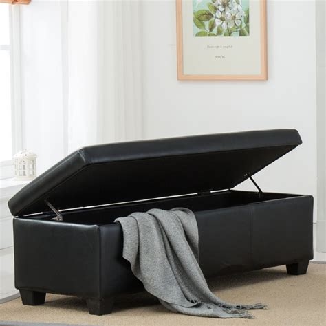 Weathermax rectangular ottoman and table cover (dimensions: Belleze 48" inch Long Rectangular Storage Elegant Ottoman ...