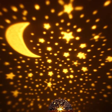 Star Projector Lamp Night Light 360 Degree Romantic Room Rotating Cosmos Star Projuctor