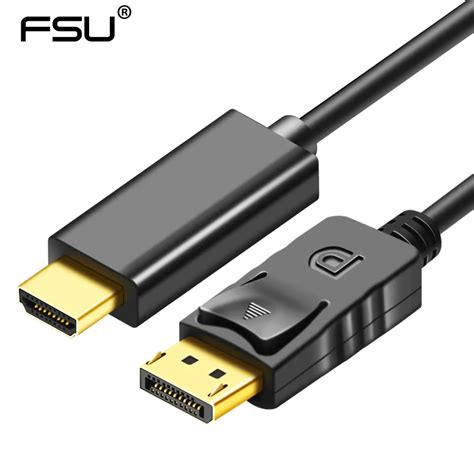 6ft 18m Displayport To Hdmi Cable 1080p Male To Male Dp To Hdmi