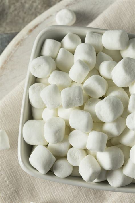 White Sweet Mini Marshmallows Stock Photo Image Of Sweet Candy 96940470