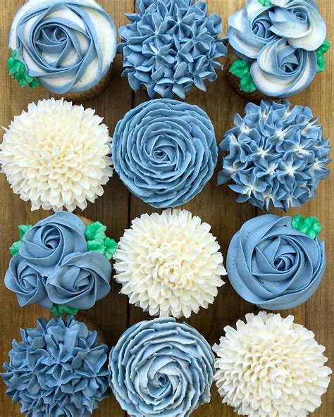 Blue Wedding Cupcakes Artofit