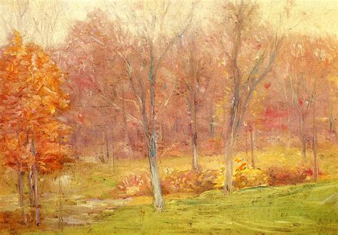 Vintage Fall Forest Painting Painting By Paintingassociates