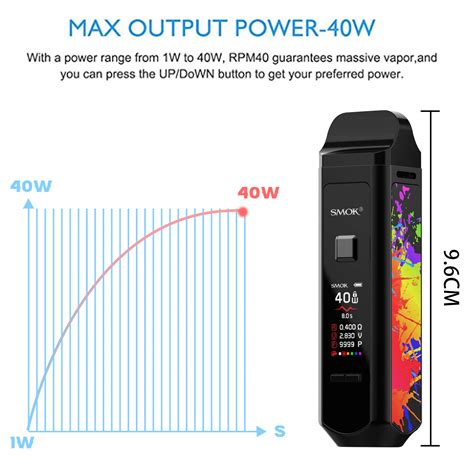 Genuine SMOK RPM40 Kit The Real Pod Mod BE Cigarette Vape Starter Kit