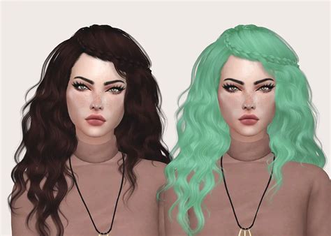Sims 4 Hairs Salem2342 Stealthic`s Genesis Hair Retextured