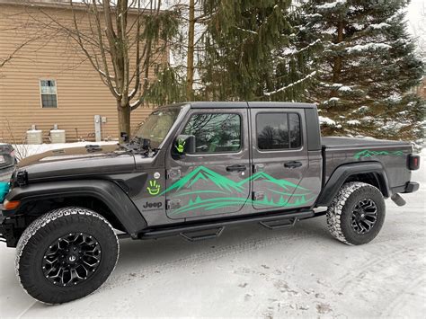 Jeep Gladiator Jt Extra Large Mountain Range Vinyl Graphics