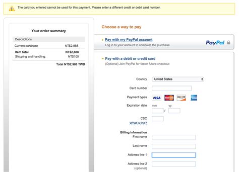 Ways of using how does paypal debit card work. Cannot pay in PayPal sandbox? - Stack Overflow