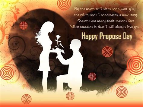 1.my love for you has only been stronger from the day we first met and i want to make the bonding even stronger. 50+ Most Beautiful Happy Propose Day Wish Pictures