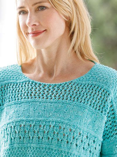 Annies Signature Designs Monsoon Knit Pullover Pattern Knitted