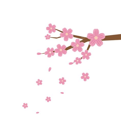 Original Pink Japanese Cherry Blossom Branch Element Cherry Blossoms Japanese Cherry Blossom