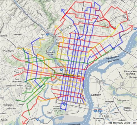 Crossing The Lines The Philly Bus Grid