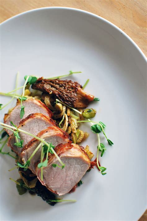 Pork tenderloin is brilliant for leftovers. Pancetta Wrapped Pork Tenderloin with Spring Vegetables ...