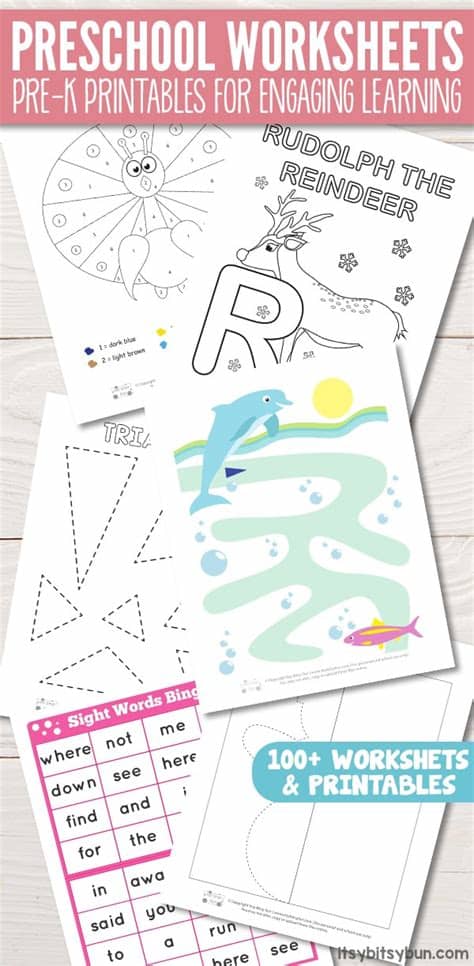 Preschool Worksheets - Pre-K Printables for Engaging ...