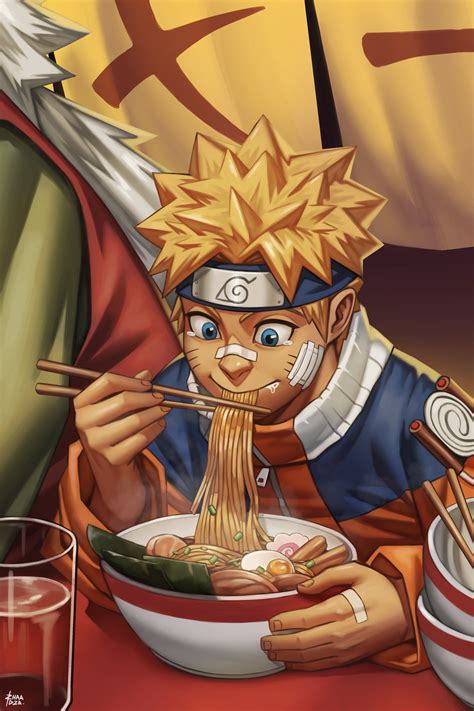 Artstation Naruto Eating Ramen