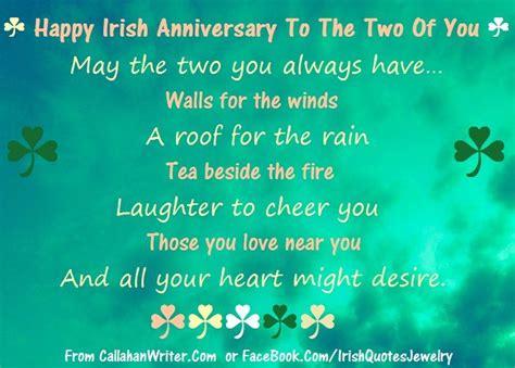 Irish Anniversary Quotes Quotesgram
