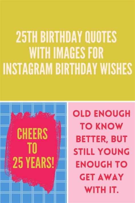 25th Birthday Quotes With Images For Instagram Birthday Wishes
