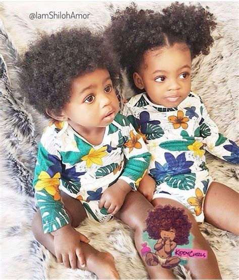 Black Baby Boy And Girl Twins