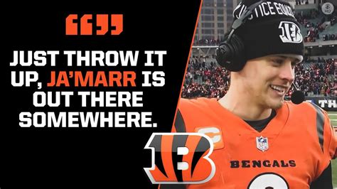 Bengals Qb Joe Burrow On Jamarr Chases Insane Game Against The Chiefs