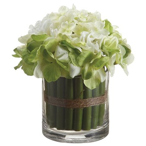 Standard floral foam tile fresh flowers wedding florist arranging design green. Silk Flower Depot Artificial 7-in Arrangement Hydrangea ...