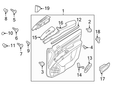 Hyundai Santa Fe Cover Assembly Front Door Quadrant Inner