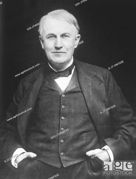 Thomas Alva Edison 1847 1931 Portrait Stock Photo Picture And Rights