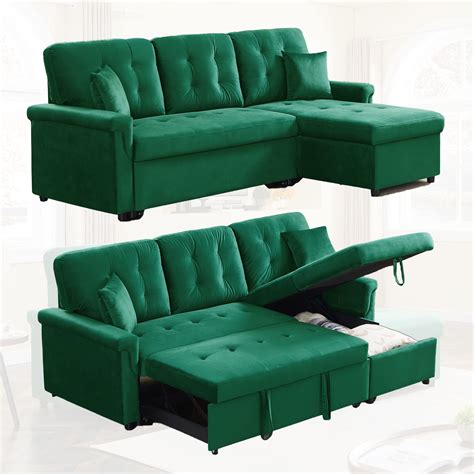 buy living room furniture convertible l shaped sectional sofa yoglad pull out bed sleeper