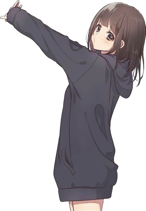 Buy Cute Anime Girl With Hoodie In Stock