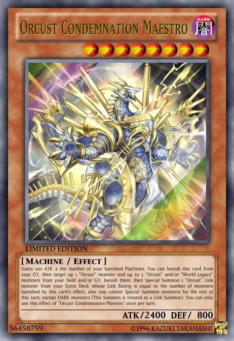 Orcust Condemnation Maestro By Dino Master On Deviantart Yugioh Cards