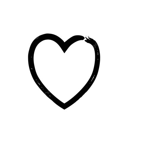 Heart Shape Symbol Love Vector Black Art Love Romance Vector Art Love