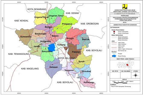Peta Administrasi Kabupaten Semarang Pelajaran