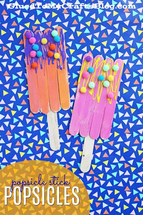 Popsicle Stick Popsicles Kid Craft Find Tons Of Summer