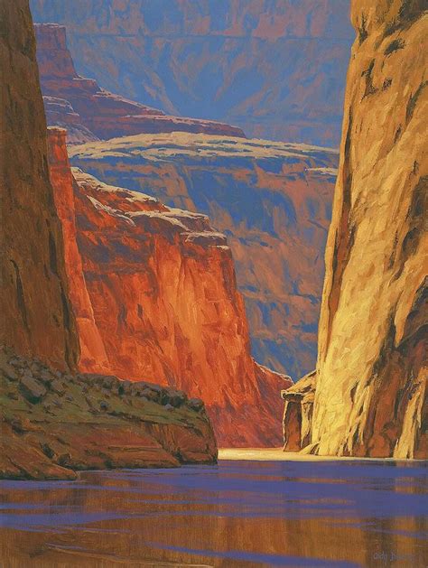 Grand Canyon Painting Deep In The Canyon By Cody Delong Landscape Art