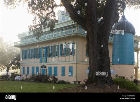 Back And Side View Of San Francisco Plantation With Water Tower