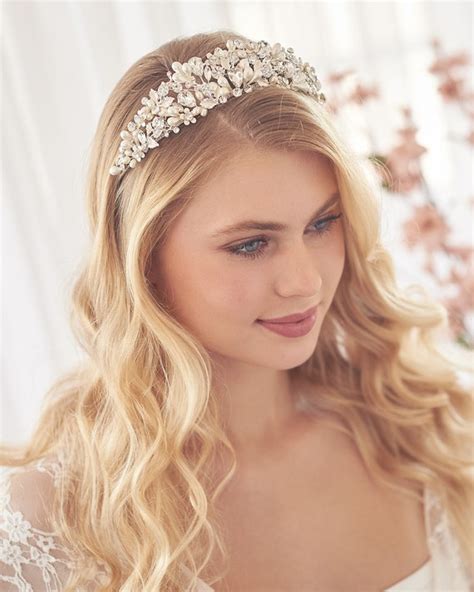 Gold Bridal Tiara Sparkly Crystals Pearls Bride Wedding Bridal Uk High Quality Goods Exclusive