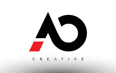 Ao Creative Modern Letter Logo Design Ao Icon Letters Logo Vector