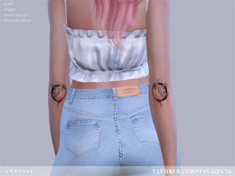 The Sims Resource Tattoo Random Snakes N6