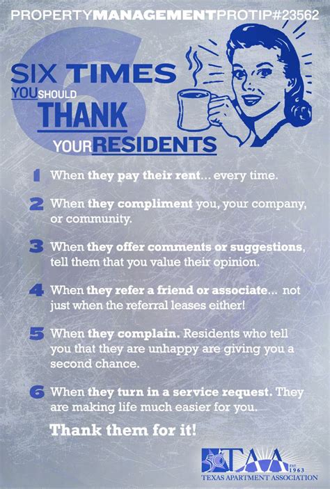 six times you should thank your residents being a landlord resident retention rental apartments