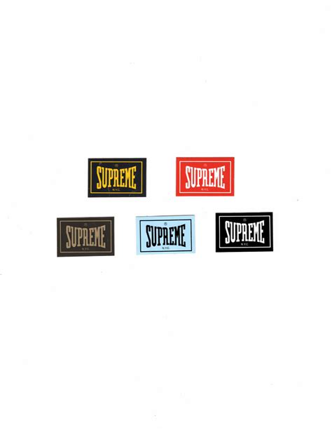Supreme Everlast Stickers