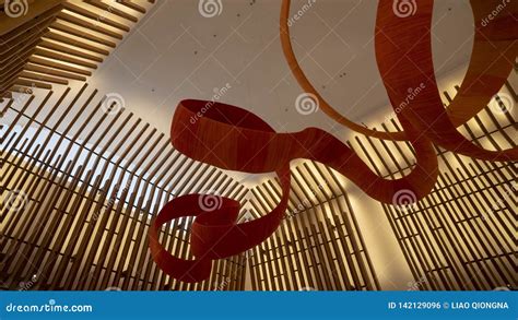 The Art Of Intertwine Rattan On The Ceiling Editorial Photo Image Of