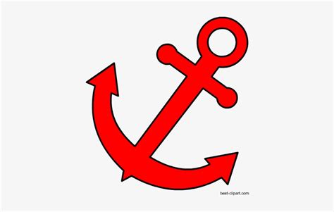 Free Red Anchor Png Cip Art Image Transparent Background Anchor