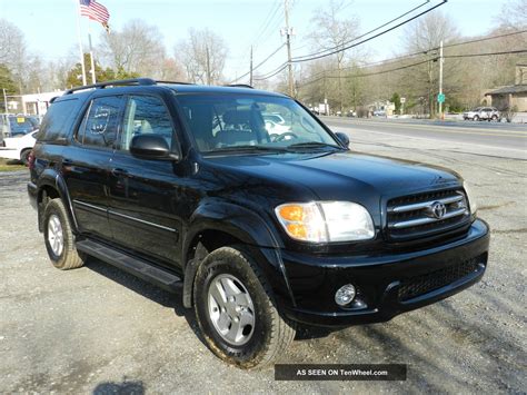 2002 Toyota Sequoia Limited 4wd Loaded Black Everyone
