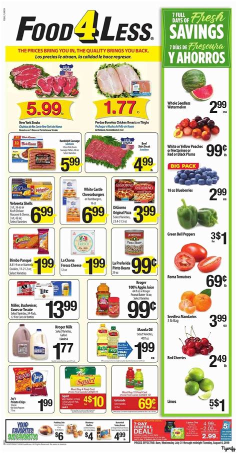 See the latest food 4 less weekly ad, all sales and discounted items just now available in flyer that contains 2 pages in total. Food 4 Less (IL - Chicago) Weekly Ad & Flyer July 31 to ...
