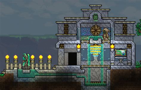 Terraria journey's end / terraria 1.4 master mode base build for wendy the warrior terraria 1.4 awesome terraria build ideas! Clothier | Terraria, Ideias