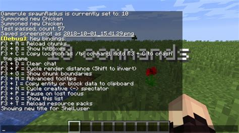 Minecraft Commands List